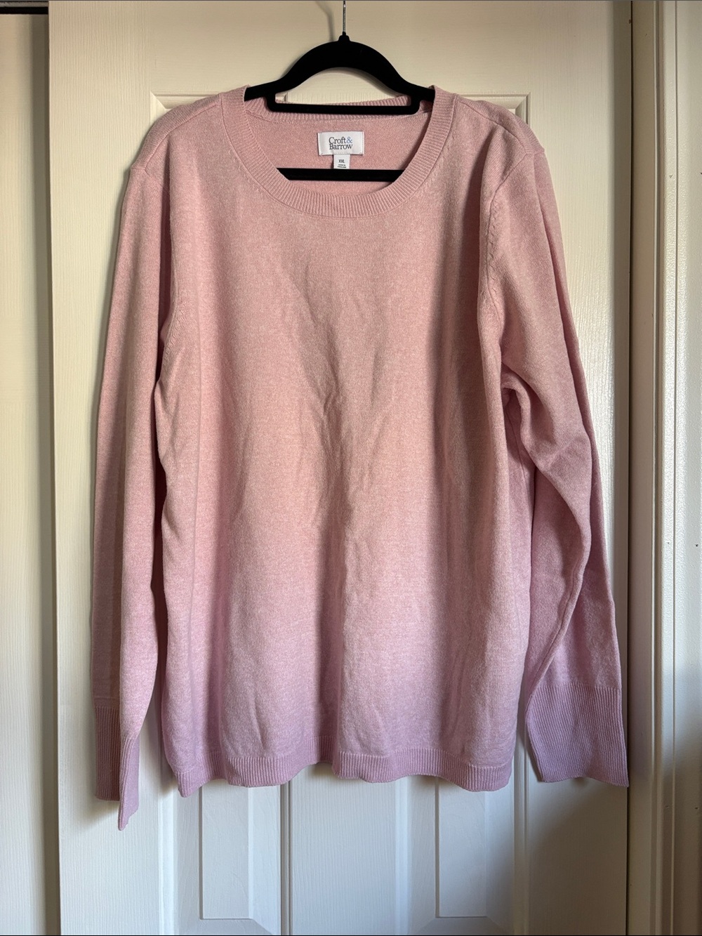 croft & barrow Women's Light Pink Crewneck Sweater
